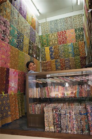 south east asia textiles - Market Vendor, Yangon, Myanmar Stock Photo - Rights-Managed, Code: 700-01223849