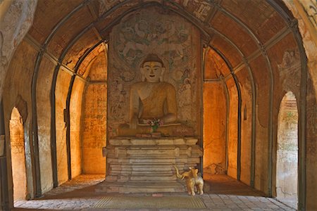 Buddha Statue, U-pali-thein, Bagan, Myanmar Stock Photo - Rights-Managed, Code: 700-01223861