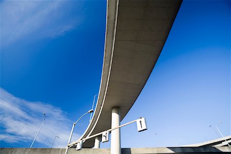 freeway and city and sky - Underside of Interstate 90 Overpass, Seattle, Washington, USA Stock Photo - Rights-Managed, Code: 700-01234895