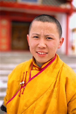 Portrait of Boy Monk, Ulaanbaatar, Mongolia Stock Photo - Rights-Managed, Code: 700-01234986