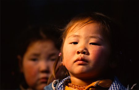 Portrait of Nomad Girls, Mongolia Stock Photo - Rights-Managed, Code: 700-01234980