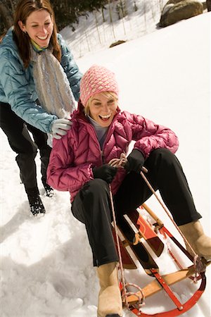 simsearch:600-02586056,k - Friends Tobogganing Stock Photo - Rights-Managed, Code: 700-01235011