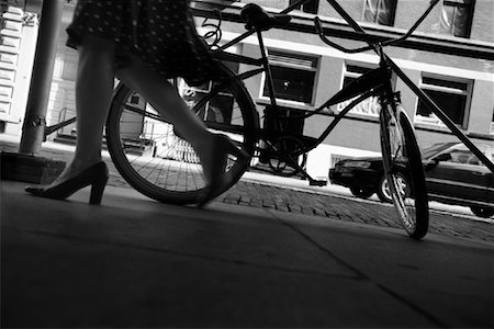 Woman Walking on Sidewalk, Manhattan, New York, USA Stock Photo - Rights-Managed, Code: 700-01235033