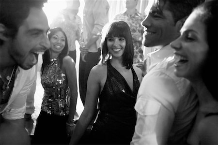 fun black and white photographic images friendship - People in Nightclub Stock Photo - Rights-Managed, Code: 700-01235968