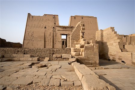 egypt art and architecture - Temple of Horus, Edfu, Egypt Stock Photo - Rights-Managed, Code: 700-01236316