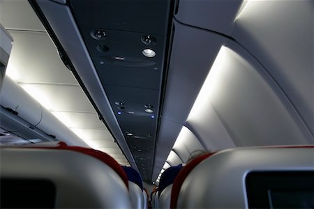 plane light - Airplane Cabin Stock Photo - Rights-Managed, Code: 700-01236333