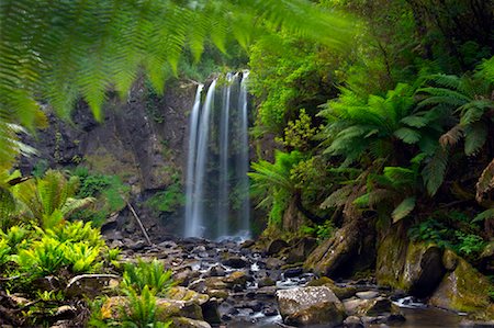 Hopetoun Falls, Parc National Otway, Great Ocean Road, Victoria, Australie Photographie de stock - Rights-Managed, Code: 700-01236416