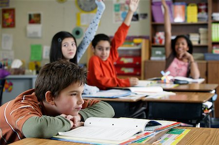 Enfants dans la salle de classe Photographie de stock - Rights-Managed, Code: 700-01236805