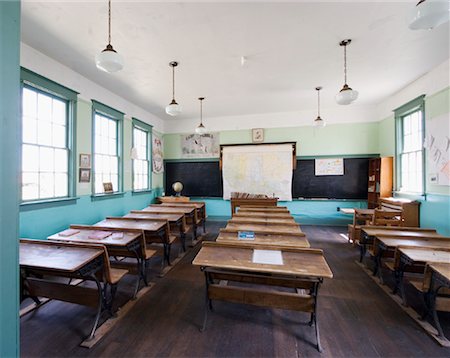 roy ooms - One Room Schoolhouse Foto de stock - Con derechos protegidos, Código: 700-01248052