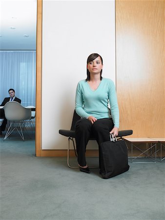 Woman Waiting in Office Stock Photo - Rights-Managed, Code: 700-01248112
