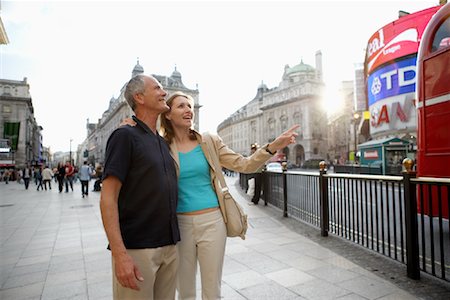 senior couple looking at map - Tourists, London, England Stock Photo - Rights-Managed, Code: 700-01248680