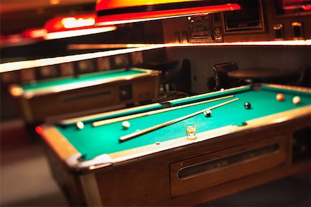 pool cue - Pool Tables Stock Photo - Rights-Managed, Code: 700-01248894