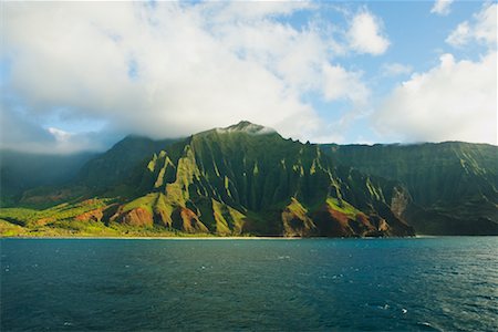 Cathedral Rock, Na Pali Coast State Park, Kauai, Hawaii, USA Foto de stock - Con derechos protegidos, Código: 700-01248943