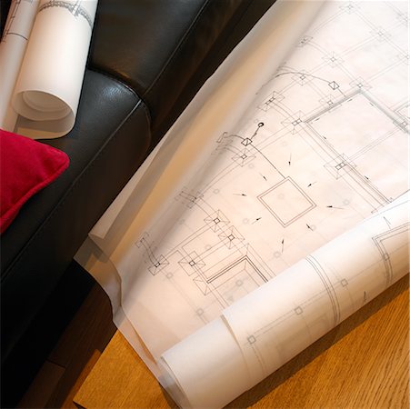 daniel barillot - Blueprints by Sofa Stock Photo - Rights-Managed, Code: 700-01259855