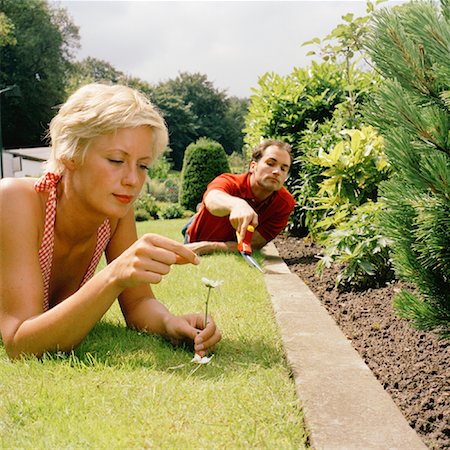 Couple in Garden Stock Photo - Rights-Managed, Code: 700-01259867