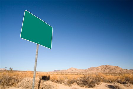 Road Sign in Desert, California, USA Stock Photo - Rights-Managed, Code: 700-01260008