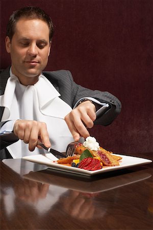 single men dining alone pictures - Businessman in Restaurant Stock Photo - Rights-Managed, Code: 700-01275283