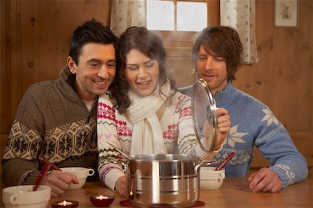Friends Getting Ready to Eat Stock Photo - Rights-Managed, Code: 700-01275891