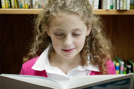 simsearch:700-05803516,k - Girl Reading Book Stock Photo - Rights-Managed, Code: 700-01275953