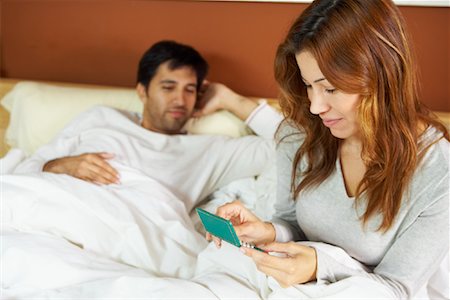 Couple in Bed Stock Photo - Rights-Managed, Code: 700-01276156