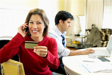 Couple Paying Bills Foto de stock - Con derechos protegidos, Código: 700-01276185