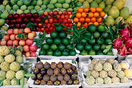 Fruits tropicaux au marché Photographie de stock - Rights-Managed, Code: 700-01295658