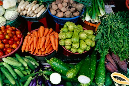 Vegetables at Duong Dong Market, Duong Dong, Island of Phu Quoc, Vietnam Foto de stock - Con derechos protegidos, Código: 700-01295661