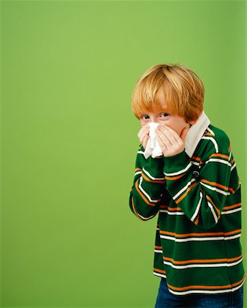 facial tissue - Boy Sneezing Stock Photo - Rights-Managed, Code: 700-01295916