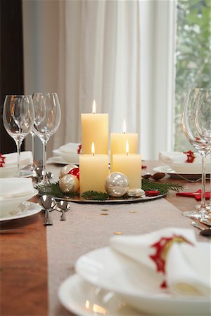 draperies glass - Place Setting Stock Photo - Rights-Managed, Code: 700-01296208