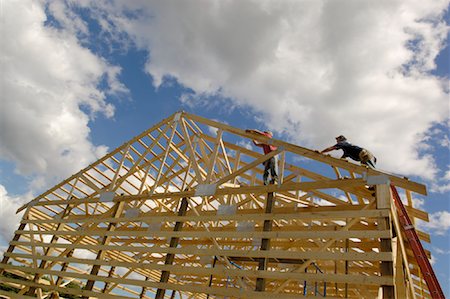 david mendelsohn - People Framing House Foto de stock - Direito Controlado, Número: 700-01296326