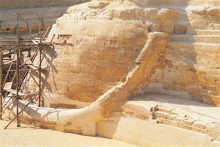 Exterior of Sphinx, Giza, Egypt Stock Photo - Rights-Managed, Code: 700-01296367