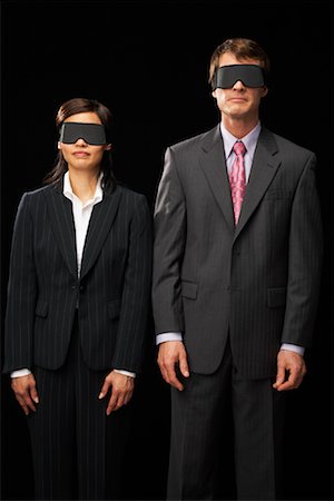 Affaires de personnes portant des masques Photographie de stock - Rights-Managed, Code: 700-01296573