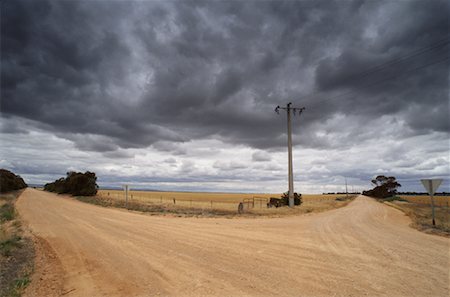 strassengabelung - Crossroads, South Australia Foto de stock - Con derechos protegidos, Código: 700-01345088