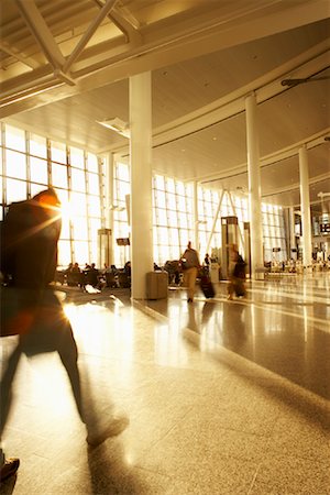 sunset interior - People Walking, Pearson International Airport, Toronto, Ontario, Canada Stock Photo - Rights-Managed, Code: 700-01345216