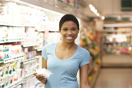 Portrait of Woman in Grocery Store Stock Photo - Rights-Managed, Code: 700-01345714