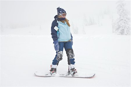 simsearch:700-01880479,k - Woman Snowboarding, Brian Head Ski Resort, Utah, USA Foto de stock - Con derechos protegidos, Código: 700-01374516