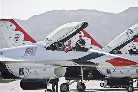 fuerza aérea - Thunderbirds, Las Vegas, Nevada, USA Foto de stock - Con derechos protegidos, Código: 700-01374524