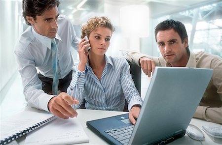 female worker on phone - Business People Working Stock Photo - Rights-Managed, Code: 700-01378477