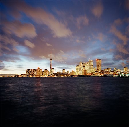 dusk images of toronto - City from Lake, Toronto, Ontario Stock Photo - Rights-Managed, Code: 700-01459129