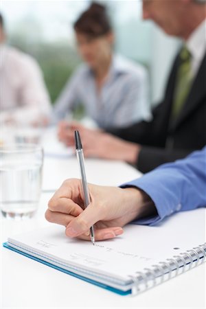 Business Person Taking Notes Stock Photo - Rights-Managed, Code: 700-01464276