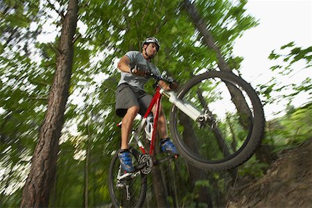 Man Mountain Biking Stock Photo - Rights-Managed, Code: 700-01494541