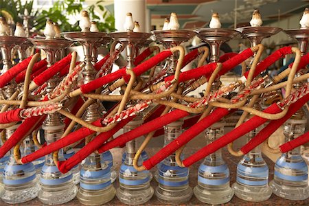Hookahs at Cafe, Cairo, Egypt Stock Photo - Rights-Managed, Code: 700-01538657