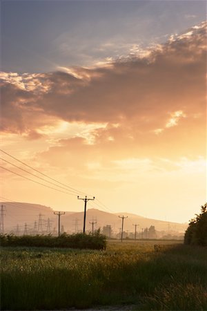 power line sunset - Power Lines, Fife, Scotland, UK Stock Photo - Rights-Managed, Code: 700-01538915