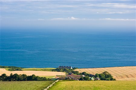 simsearch:700-02289390,k - Village au bord de la mer, la région des Scottish Borders, Ecosse Photographie de stock - Rights-Managed, Code: 700-01538964