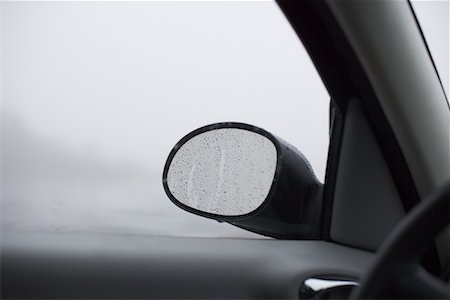 side mirror - Rain on Side-View Mirror Stock Photo - Rights-Managed, Code: 700-01539009