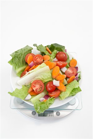 delicious vegetable - Salad on Scale Foto de stock - Con derechos protegidos, Código: 700-01575404