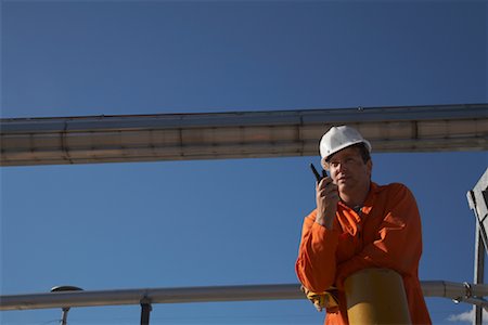 Worker Using Walkie Talkie Stock Photo - Rights-Managed, Code: 700-01575516