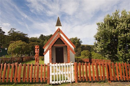 Church, Onuku Village, Banks Peninsula, New Zealand Foto de stock - Con derechos protegidos, Código: 700-01579489