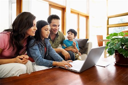 Family Using Laptop Stock Photo - Rights-Managed, Code: 700-01572063