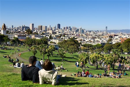 san francisco hill - Dolores Park, San Francisco, California, USA Stock Photo - Rights-Managed, Code: 700-01585959